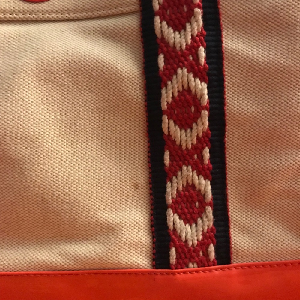 Tori Burch canvas hand bag